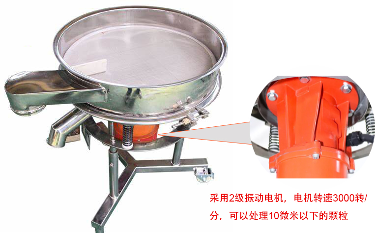 高頻篩特點：框體加高可防止漿液往外飛濺；加擋料板可加快排料，提高篩分效率