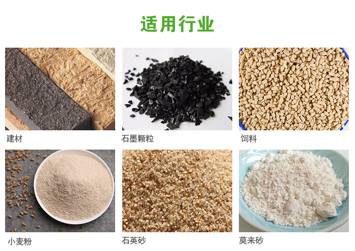 高頻振動篩主要用于化工，建材，石墨顆粒，飼料，小麥粉，石英砂，豆漿，果汁等各種物料的干法、濕法篩分、分級、脫水，過濾。